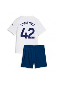Manchester City Antoine Semenyo #42 Jalkapallovaatteet Lasten Kolmas peliasu 2026-27 Lyhythihainen (+ Lyhyet housut)